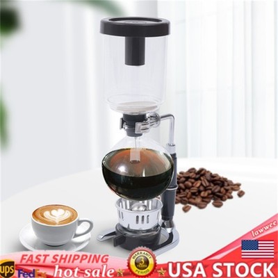 Siphon Coffee Maker Pot Glass Vacuum Tabletop Tea Filter 500ml Japanese Style