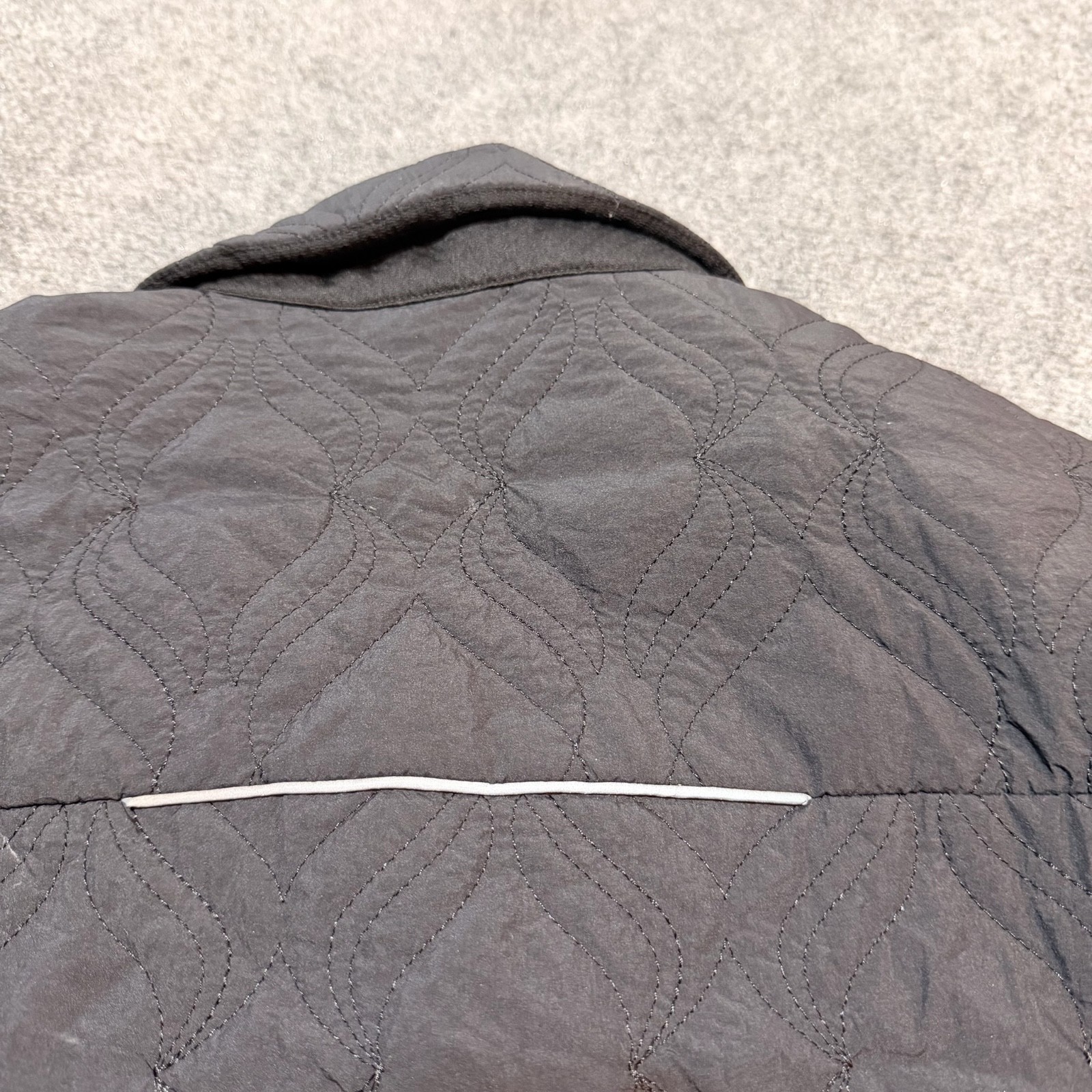 Fabletics Jacket Mens Extra Large Black Quilted S… - image 9