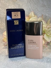 ESTEE LAUDER ~ DOUBLE WEAR SHEER LONG MAKEUP ~ 4C3 SOFTAN ~ 1 OZ NIB Free Ship