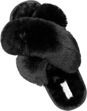 Womens Slippers Fuzzy Fluffy House Slippers for Women House Shoes