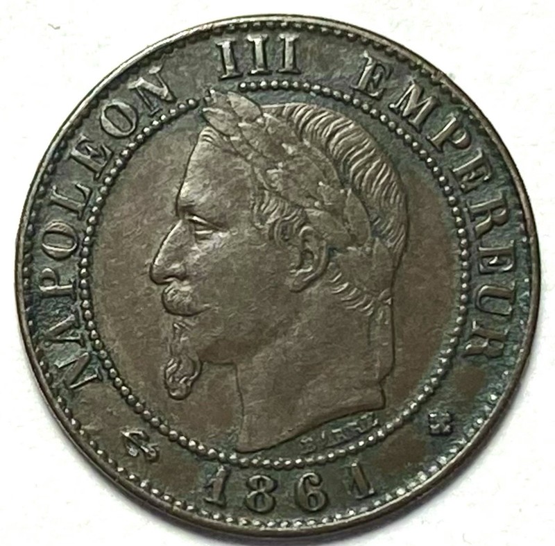 1861-BB France Napoleon III 1 Centimes AU Combine Shipping