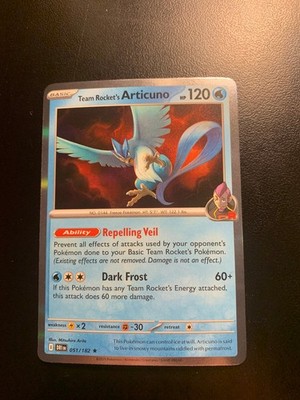 Pokémon TCG Team Rocket's Articuno Rare Holo Destined Rivals 051/182