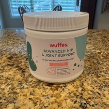 Wuffes Dog Advanced Hip Joint Support Chew Treats 30 count sealed exp 1/26