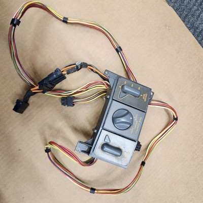 90-91 C4 Corvette Dual Power Seat Switch & Ride Control Switches & Wiring GOOD