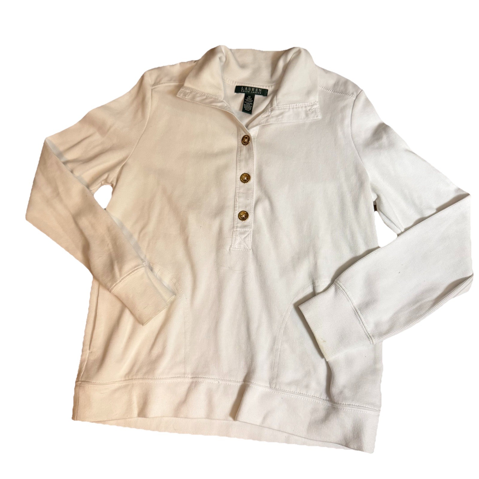 Ralph Lauren White Womens Basic Pullover Collared… - image 5