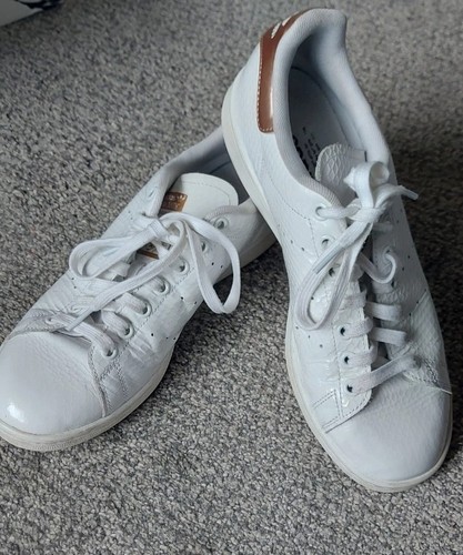 Stan Smith Adidas Originals White Leather Sneakers Size 8 Uk - Picture 3 of 13