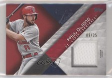2018 Topps Major League Material Series 2 Red 9/25 Paul DeJong #MLM-PD fm0