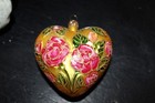 Christopher RADKO Glass Christmas ornament SWEETHEARTS 99-169-0 Floral Heart — photo 2