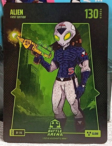 Bo Jackson Battle Arena Alpha Update Glow Battlefoil #BF-116 Alien - CJ Abrams