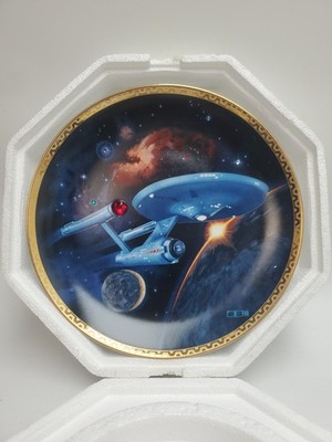 STAR TREK 1999 FRANKLIN MINT USS ENTERPRISE NCC 1701 CRYSTAL EDITION GALAXY...