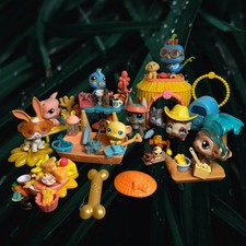 Littlest Pet Shop Huge Lot Of 11 Pets with Accessories Bundle