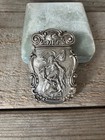 Antique RARE NUDE FISHER WOMAN VESTA CASE MATCH SAFE GORGEOUS Sterling Silver