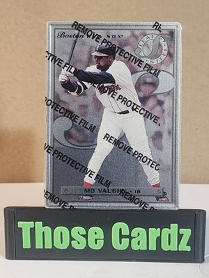 1996 Leaf Preferred Silver Steel #22 Mo Vaughn Peel Off Intact