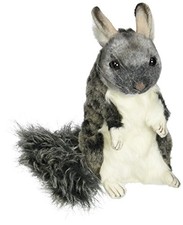 Hansa Chauncey Chinchilla Plush Toy 8" High