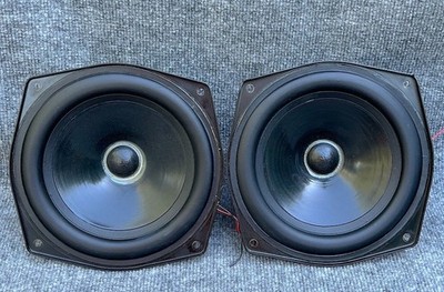 Vintage Pair (2) Monitor Audio 8'' Woofers Series-1 MA4, KEF B1039 Bextrene Cone