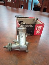 Fox 35 Stunt model 1972 linea di controllo motore aereo vintage glow motor 