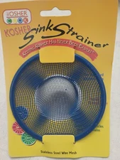 Blue Stainless Steel sink Strainer Dairy Milichigs 4.5 inch diameter