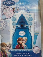 New Disney Frozen Magical ICE Palace Karaoke With Microphone And Disco Ball