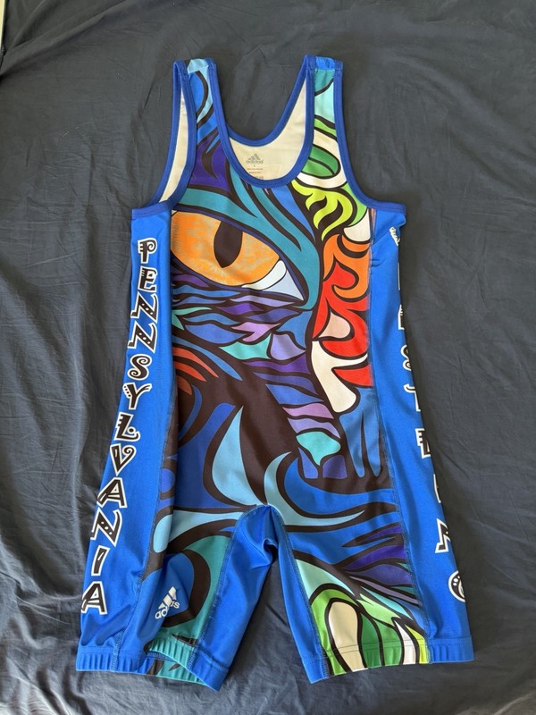Pennsylvania Wrestling Singlet - Adult Large L Adidas