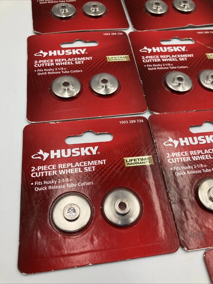 Husky 2-piece pipe cutter wheel set 1003 289 734 Fits 2-1/8" 1000 289 734 LOT - Image 3 of 4