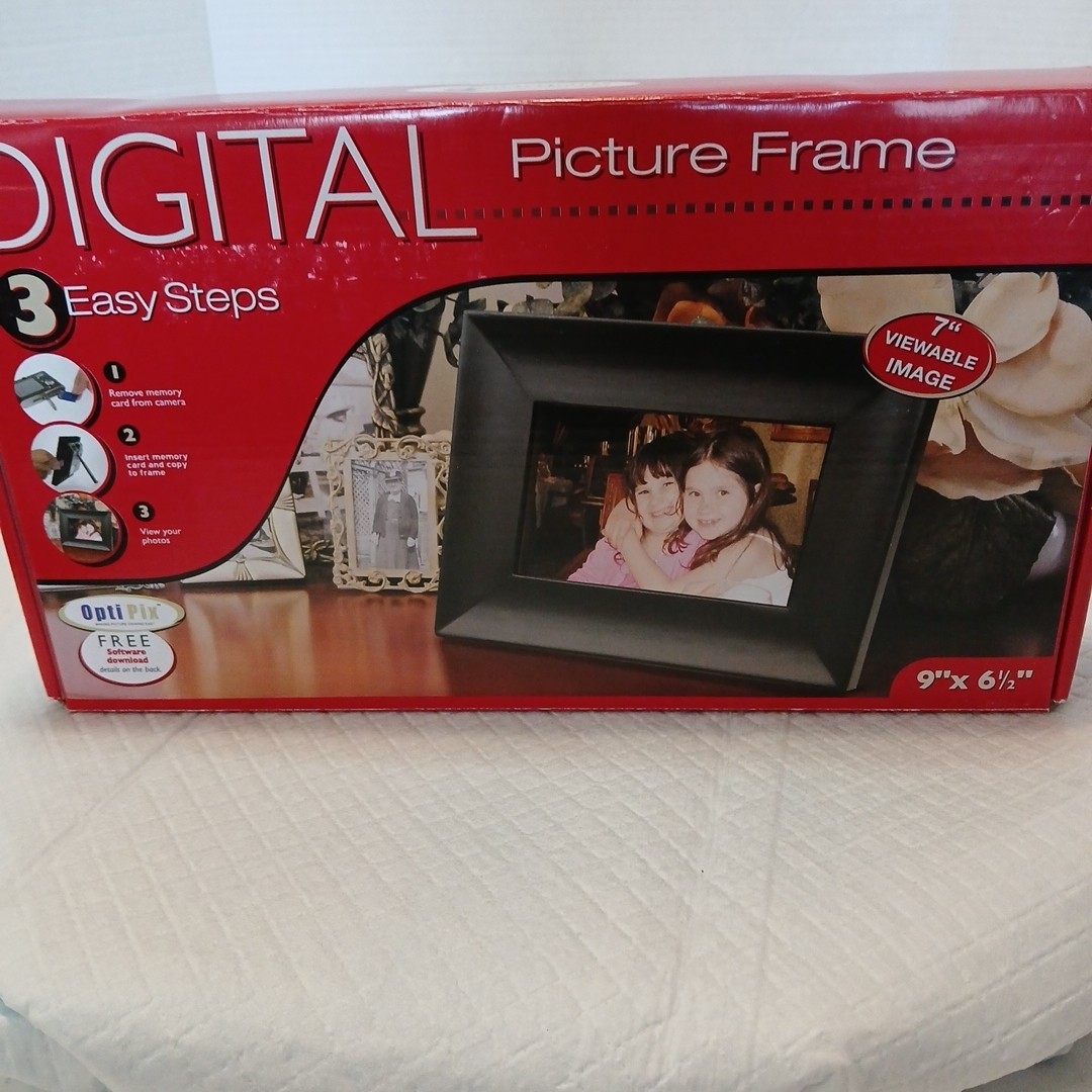 New Digital Photo Frame SP70BRS 7-Inch Opti Pix 9X6.5 NIB Smart Parts