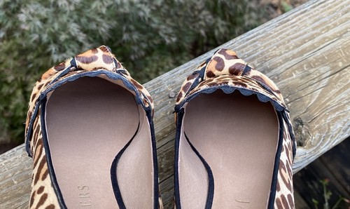 NIB Jack Rogers Leopard Cheetah Calf Hair Holly Loafers Shoes Womens 7 M - Picture 16 of 18