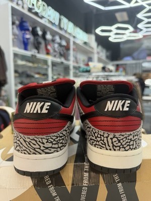 Supreme x Nike Dunk Low Premium SB Red Cement 2012 - Size 9.5