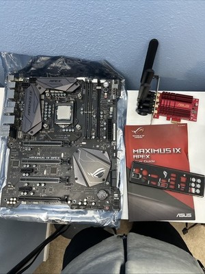 ASUS ROG Maximus IX Apex Intel i5-7600k MOBO COMBO + ASUS PCIE WIFI CARD