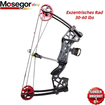 30-60lbs Compoundbogen Jagdbogen Einstellbar Bogenschießen Sportbogen Jagd