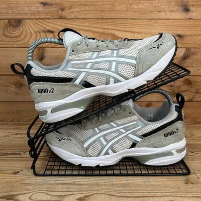 Asics Turnschuhe Damen Größe UK 4,5 Gel 1090 V2 mittelgrau weiß Mesh Schuhe Y2K