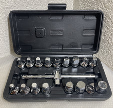 18 Pcs Oil Drain Pipe Plug Square Triangle Socket 38 Drive Removal Tool Set 18 Pcs Oil Drain Pipe Plug Square Triangle Socket 38 Drive Removal Tool Set