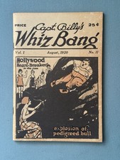Vintage CAPT BILLY'S WHIZ BANG Book Magazine Aug 1920 Hollywood Heart  Vol 1 #11