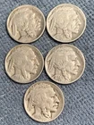 Lot Of 5 Buffalo Nickels G/VG 1928 P,S 1929 P,D,S