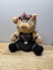 Harley-Davidson Hog Plush Biker Pig Stuffed Animal Play By Play 1993 W/Tag