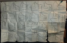 Vintage c. 1947 Accessory Spot Light Template Sheet Unity? Guide? Appleton?