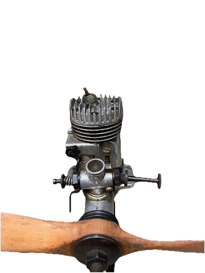 Fox 29 Vintage Racing Stunt Model Airplane Engine HD - Chrome Body- Slant Plug - Image 2 of 4