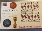 GB STAMPS FIRST DAY COVER 1966 WORLD CUP ENGLAND WINNERS UNUSED BLOCK No 5