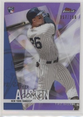 2017 Topps Finest Purple Refractor 57/250 Tyler Austin #22 Rookie RC 00em
