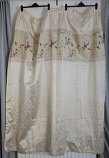 Catherine Lansfield Cream Curtains. 66" x 72" drop