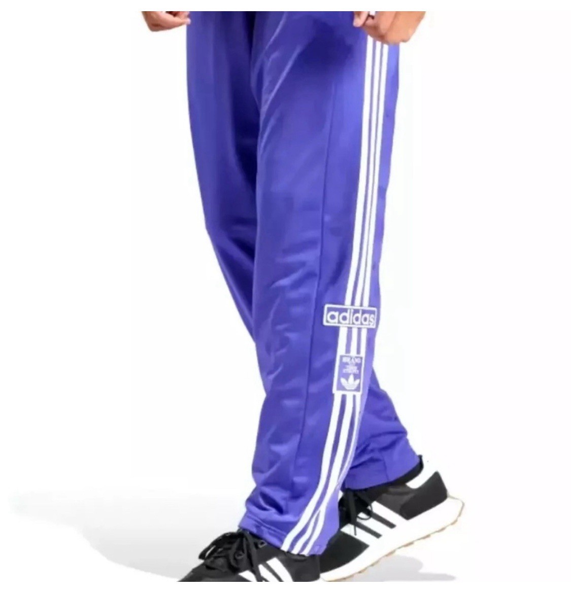 NEW Adidas Originals Adibreak Button Track Pants Purple Men's Size