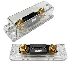 2 PCS ANL Fuse Holder with ANL Fuse, 0/2/4 Gauge AWG in-Line ANL Fuse Holder ...