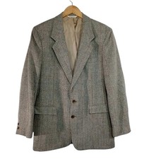 Vintage Levi's Blazer Jacket Men's 42L Gray Sport Coat Made In USA 70's
