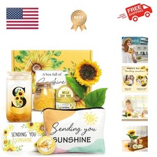 Sunflower Initial Gifts, Get Well Soon Gifts, Self Care Spa Birthday Gifts fo...