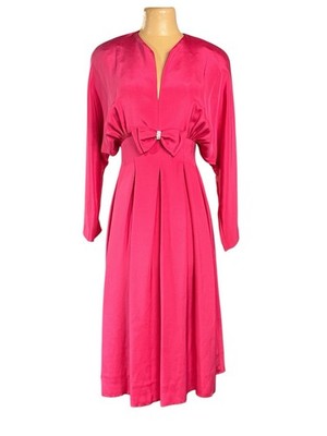 Adele Simpson, Vintage Pink Dress, Flawless Condition Extremely Rare!!