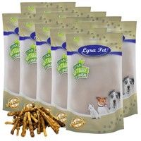 10 Kg BüFfelsticks Mit Rindfleischstreifen Kaurollen Rind Kausnack Lyra Pet®