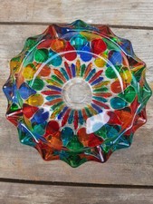 CC Zecchin Venetian Rainbow Glass Color Murano Ashtray Candy Dish 4&rdquo;