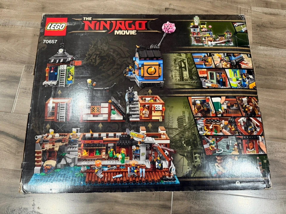 LEGO NINJAGO® City Docks (70657) NIB Sealed Creased Box - Image 2 of 2