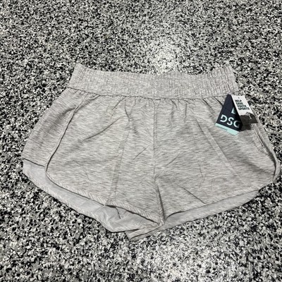 NWT DSG Women's 3  High Rise Stride Shorts Heather Texture White DAW12327PRT