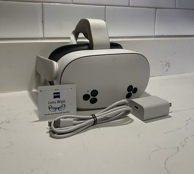 Meta Oculus Quest 3S 128GB VR Headset Only - White Tested & Working