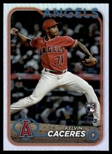 2024 Topps Update Refractor Kelvin Caceres RC Los Angeles Angels #680